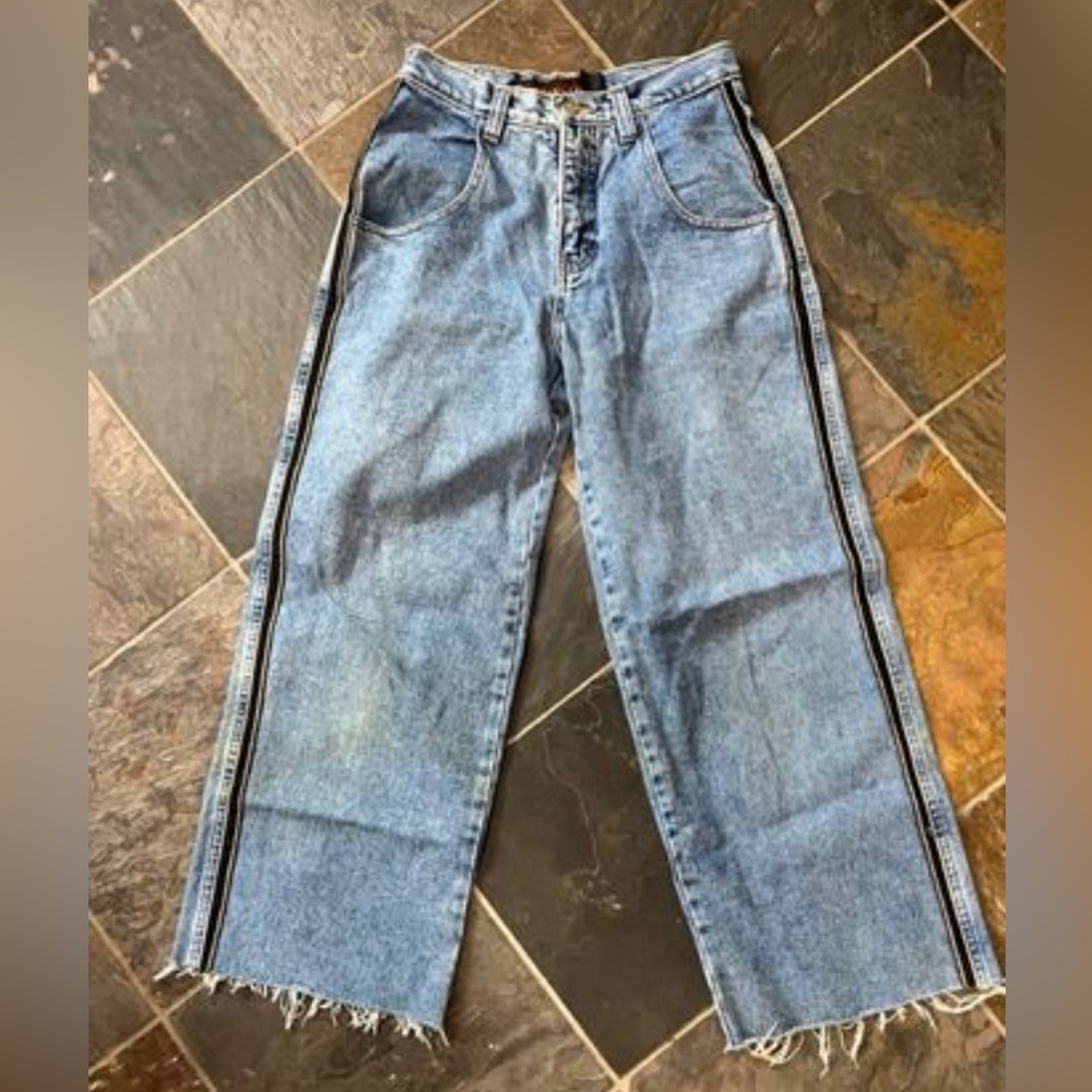 VINTAGE: no excuses, jeans, size 26, wide leg, mid rise
